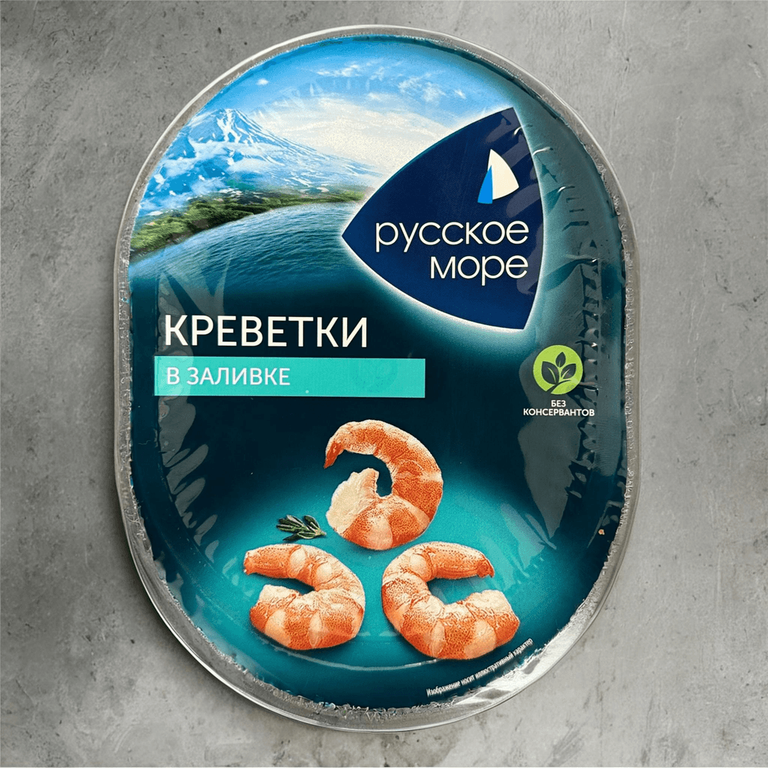 Креветки в заливке Русское море